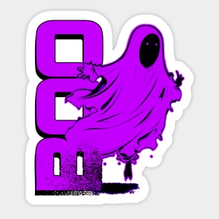 Ghost Of Disapproval - Purple Clean Sticker